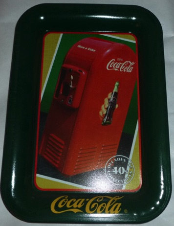 7199-1 € 3,50 coca cola ijzeren onderzetter 1940  jacob's 26 vending machine 17x12 cm.jpeg